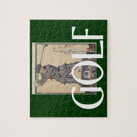 上のゴルフ古い学校 ジグソーパズル (縦)