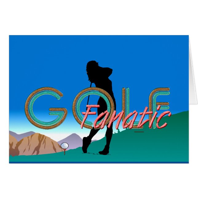 上のゴルフ熱狂者 (正面横)