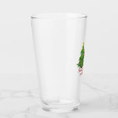 上のサンタがクリスマスツリーの周りで揺れる タンブラーグラス (右)