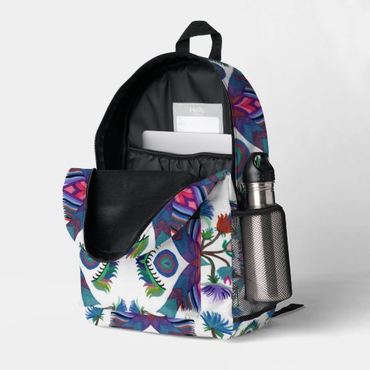 上のシダ島CV/M プリントバックパック (裏面右端 (見開き))