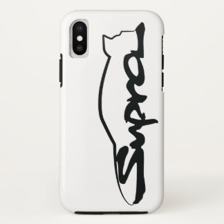 上のシルエット iPhone XSケース
