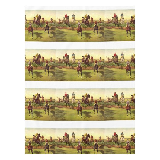 上のジャンプの競争 テーブルクロス (正面)