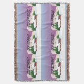 上のスキー北欧人 スローブランケット (正面縦)