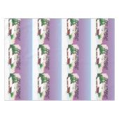 上のスキー北欧人 テーブルクロス (正面(横))