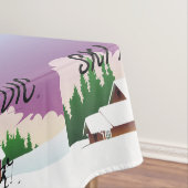 上のスキー北欧人 テーブルクロス (インサイチュ)