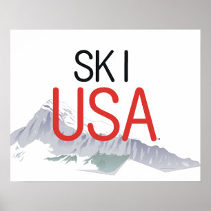 上のスキー米国 ポスター