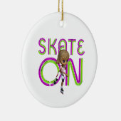 上のスケート セラミックオーナメント (右)