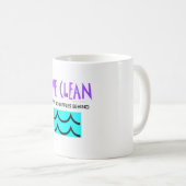 上のダイビングさざ波無し コーヒーマグカップ (正面右)