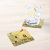 上のダイビングの古い学校 スクエアペーパーコースター (インサイチュ)