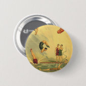 上のダイビングの古い学校 缶バッジ (正面&裏面)