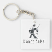 上のダンスのサルサ キーホルダー (正面)