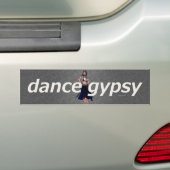 上のダンスのジプシー バンパーステッカー (車上)