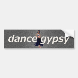 上のダンスのジプシー バンパーステッカー