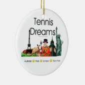 上のテニスの夢 セラミックオーナメント (右)
