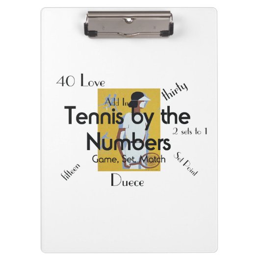 上のテニス数 クリップボード (正面)