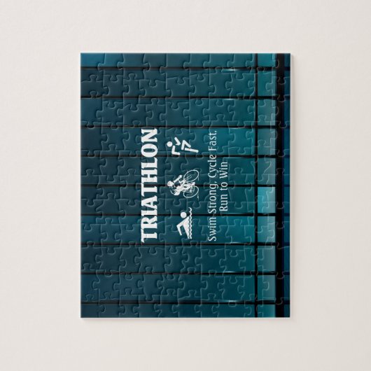 上のトライアスロン ジグソーパズル (縦)