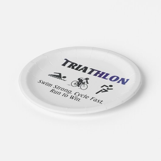 上のトライアスロン ペーパープレート (アングル)