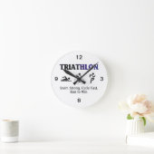 上のトライアスロン ラウンド壁時計 (ホーム)