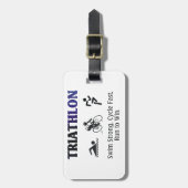 上のトライアスロン ラゲッジタグ (正面縦)