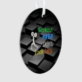 上のトレーニングの懸命 オーナメント (正面)