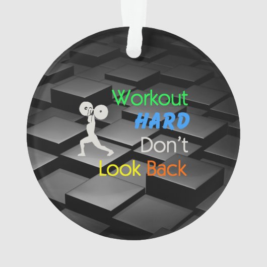 上のトレーニングの懸命 オーナメント (裏面)