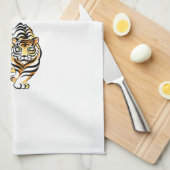 上のトレーニング動物 キッチンタオル (四つ折り)