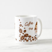 上のノームが言っています「コーヒータイム」 コーヒーマグカップ (正面右)