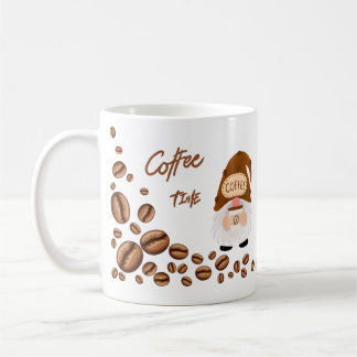 上のノームが言っています「コーヒータイム」 コーヒーマグカップ