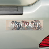 上のバイクの競争 バンパーステッカー (車上)