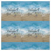 上のバレーボールの女の子 ファブリック (見本)