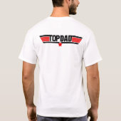 上のパパのTシャツ Tシャツ (裏面)