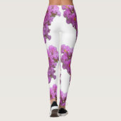 上のピンクのクレープマートルの花の写真素晴らし レギンス (裏面)