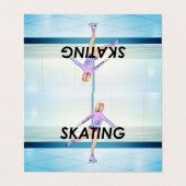 上のフィギュアスケートの女の子 名刺 (外部フラット)