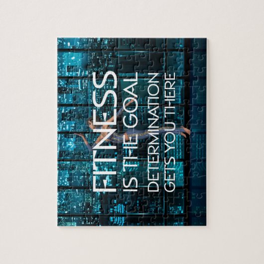 上のフィットネスのゴール ジグソーパズル (縦)