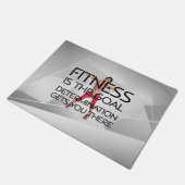 上のフィットネスのゴール ドアマット (アングル)