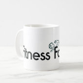 上のフィットネスの熱狂者 コーヒーマグカップ (正面左)