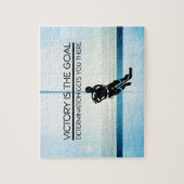 上のホッケーの勝利のスローガン ジグソーパズル (縦)