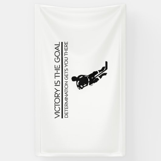 上のホッケーの勝利のスローガン 横断幕 (縦)