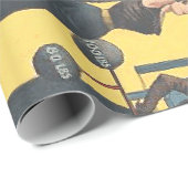 上のボディビルの女の子 ラッピングペーパー (ロールコーナー)