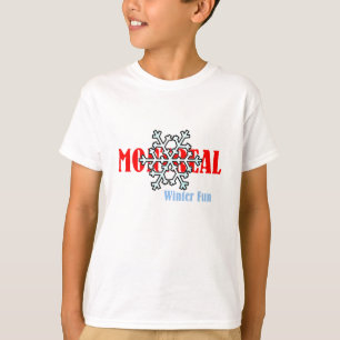 上のモントリオールの冬のおもしろい Tシャツ