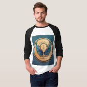 "上のライズ:イーグルプリントTシャツ" Tシャツ (正面フル)
