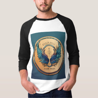 "上のライズ:イーグルプリントTシャツ" Tシャツ