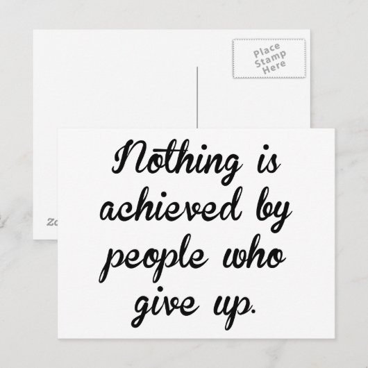 上の与え人々 ポストカード (正面/裏面)