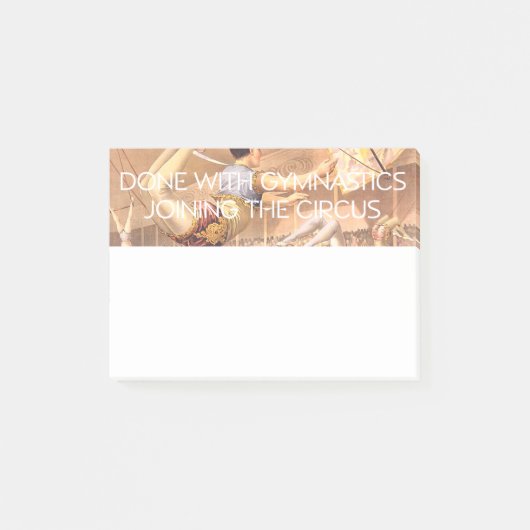 上の体操のユーモア ポストイット (正面)