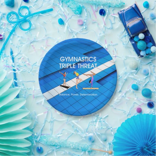 上の体操の三倍の脅威 ペーパープレート (パーティー)