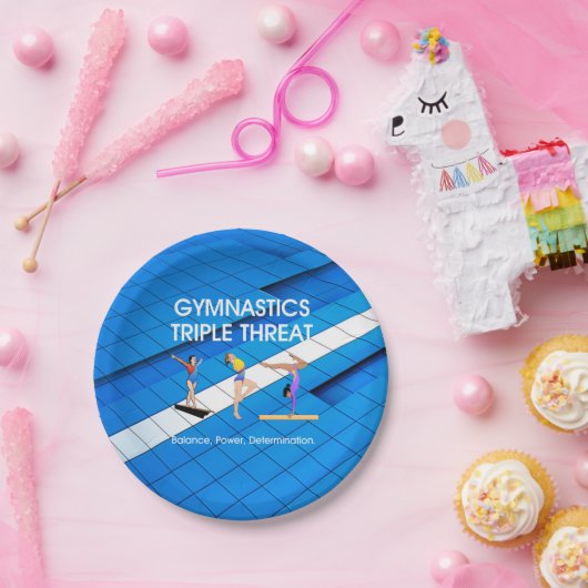 上の体操の三倍の脅威 ペーパープレート (パーティー)