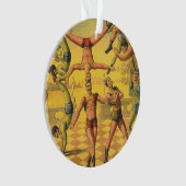 上の体操の古い学校 オーナメント (正面)