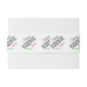 上の体操の向こう見ず 招待状ベリーバンド (裏面例)