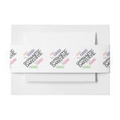 上の体操の向こう見ず 招待状ベリーバンド (正面例)