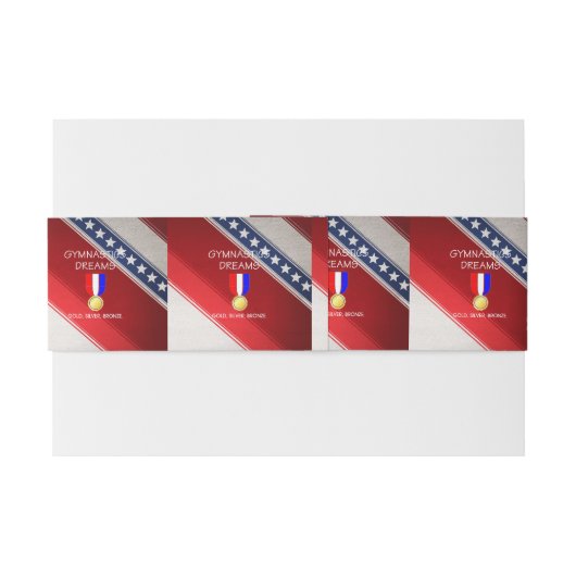 上の体操の夢 招待状ベリーバンド (裏面例)